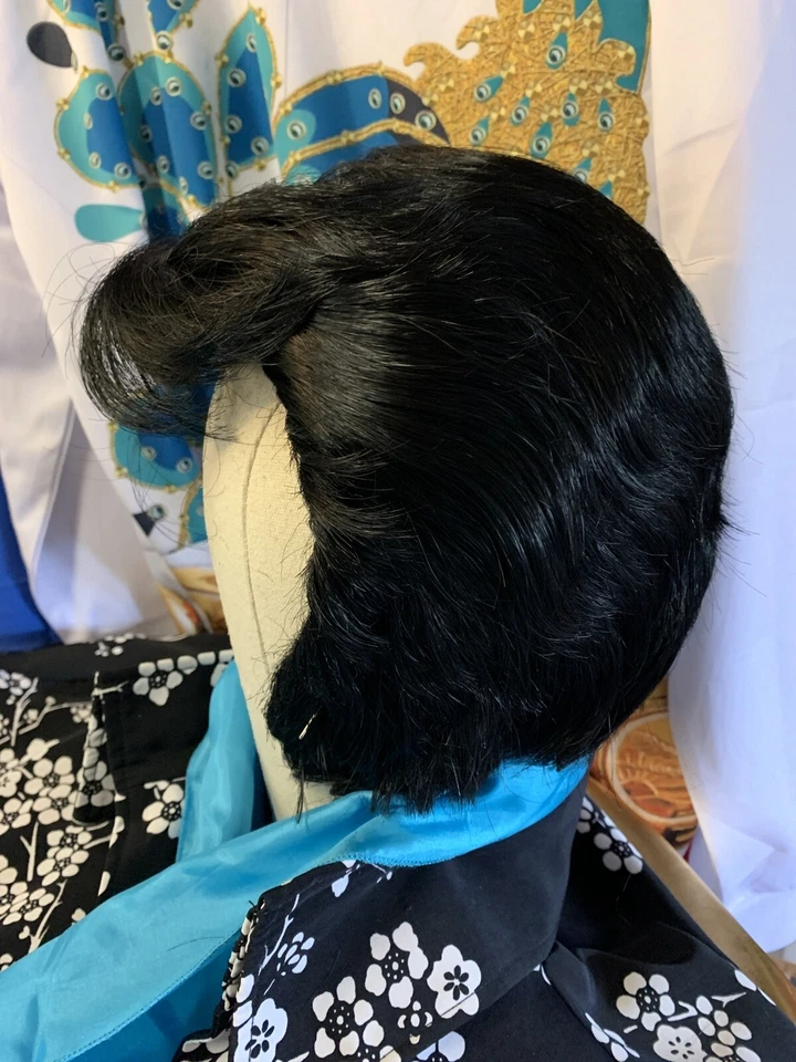 ELVIS WIG & SIDEBURNS - 70’s “Moody Blue” ETA WIG - Image 3 of 4