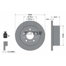 Disque de frein Fiat 130
