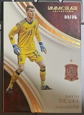 2017 Panini Immaculate Collection Soccer David De Gea Bronze /25 Spain