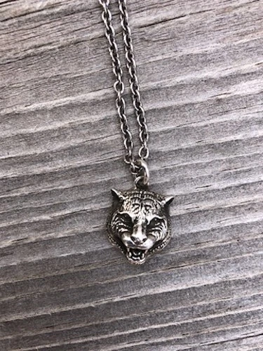 Gucci Tigre Colgante Cadena Plata de Ley 925 Foto 2 de 4