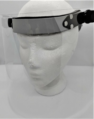Dental Headband with Face Shield for LED light and Loupes (Color Gray) - Picture 6 of 6