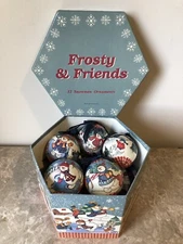 1996 C&F Ent. Frosty & Friends 12 Snowmen ornaments 