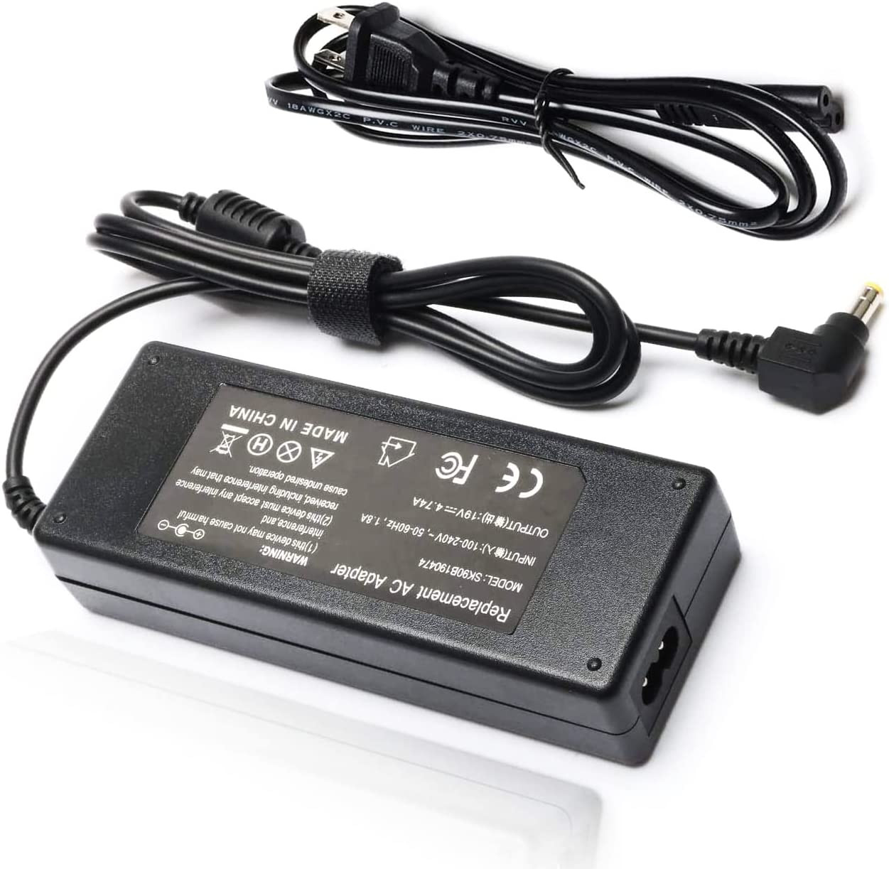 19V AC/DC Adapter TV Power Cord for Westinghouse 24 32 40 42 46 Inch LD-3240 