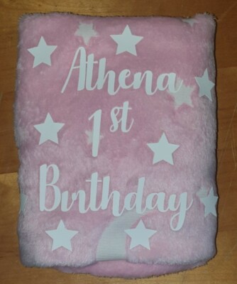 Personalised baby blanket
