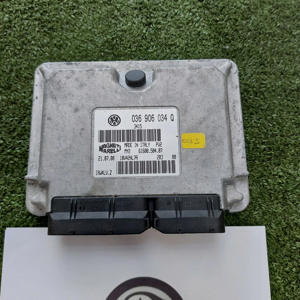 036906034Q 6160050407 CENTRALINA MOTORE AUDI A2 1.4 1999-2005 USATO ORIGINALE  - Immagine 2 di 4