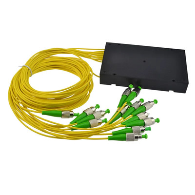 1x16 ABS Box PLC Splitter Module FC/APC Connector Fiber Optical PLC Splitter