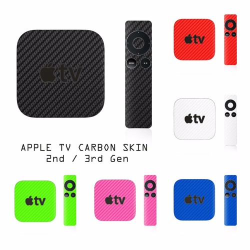 Apple Tv 2 3 Remote Controller 2nd 3rd Gen Carbon Skin Wrap Cover Sticker Ebay