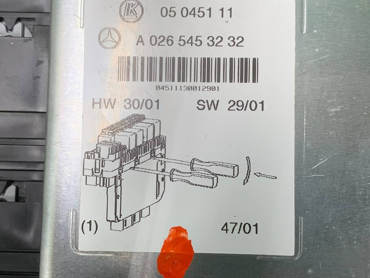 🛑 03-12 Mercedes R230 SL550 SL55 AMG Front Left SAM Fuse Box Control Module OEM