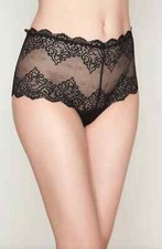 Only Hearts Womens Black So Fine Cheeky Brief Size Medium L98754