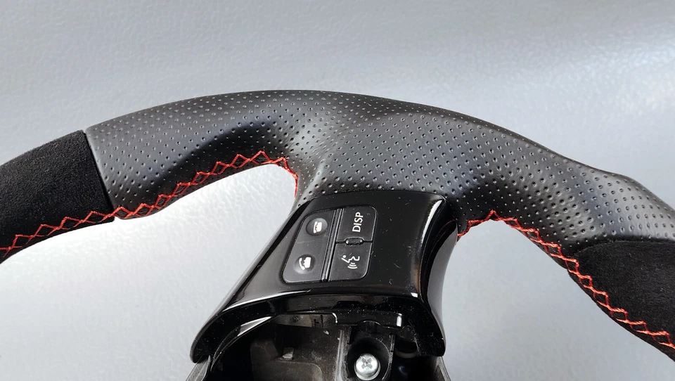 IS250 IS350 Isf Lenkung Rad SPORTS Lexus Multimedia Flach Unten Wildleder Leder - Bild 4 von 4