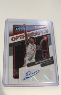 2021 Panini Donruss Optic Opti-Graphs /99 David Johnson #OG-DJN Rookie Auto RC