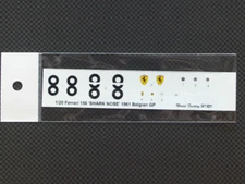 Model Factory Hiro 1/20 Ferrari 156 Shark Nose 1961 Belgian GP Spare Decal Japan