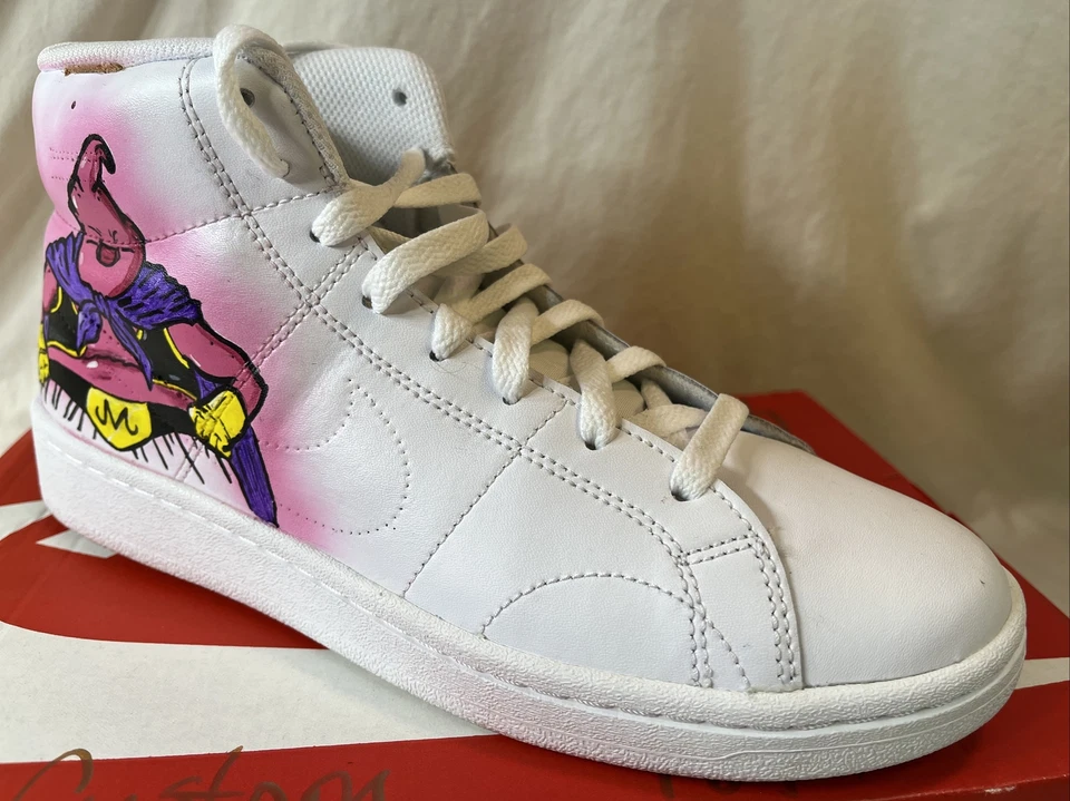 CUSTOM NIKE COURT ROYALE 2 Mid Dragon Ball Characters Painted 1 Of 1 Size 7.5 - Image 3 of 4
