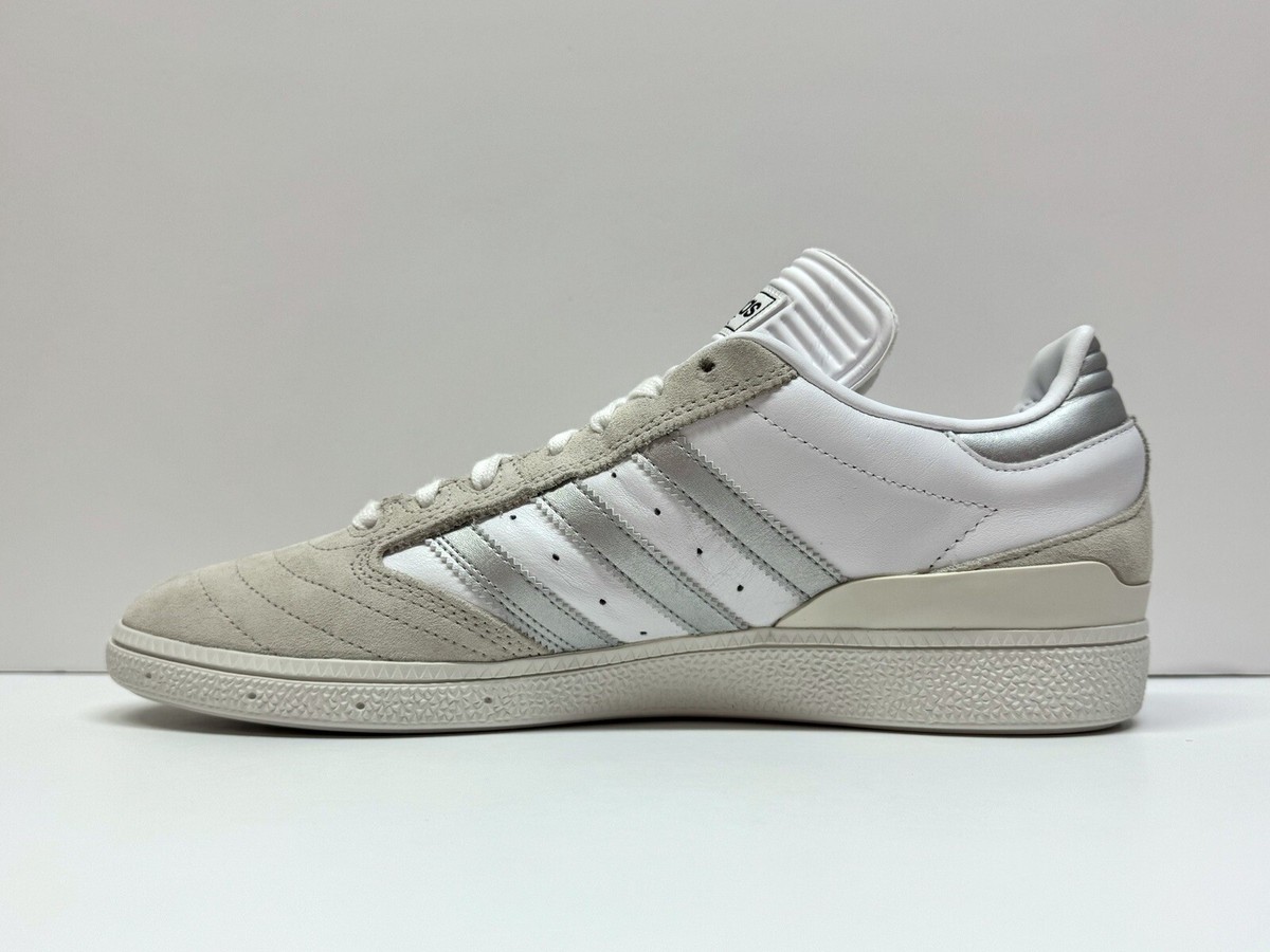 Adidas Busenitz 'White Silver Metallic' Skateboarding Shoes (SZ