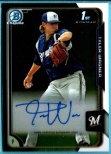 2015 Bowman Chrome  Autograph Auto     Tyler Wagner    Card # BCPA-TW