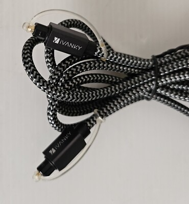 Ivanky Digital Optical Audio Toslink Cable, 6 ft. 