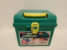 Lakeshore 36 Giant Stencils in Plastic Storage Box ~ Kids Crafts ~ Complete Set