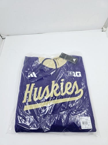 Washington Huskies Adidas Pull Over Hoodie Large Retail $120