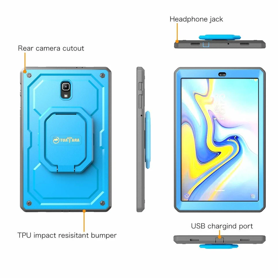 Case For Samsung Galaxy Tab A Tab S4 S3 Shockproof Case Cover Screen Protector - Image 4 of 4