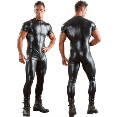 Herren Latex Rubber Gummi Ganzanzug Catsuit 0.8mm Latexanzug Body Zentai Kostüm