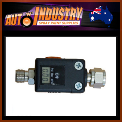 Compact DIGITAL MINI AIR REGULATOR & GAUGE for AIR TOOLS& HLVP SPRAY GUNS 1/4''
