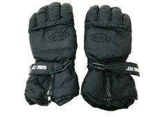 REUSCH Gore-Tex Ski Snow Board Gloves 9030 Mens M Cuffs Zip Adjust Black