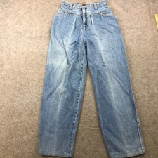 Vintage American Eagle Jeans Women 8 Denim High Rise Baggy Tapered Mom Pleated