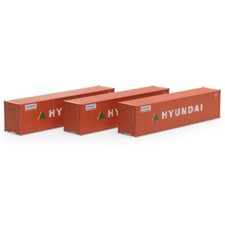 Athearn ATH28387 40' Corrugated Container 3 Hyundai RTR HO Scale