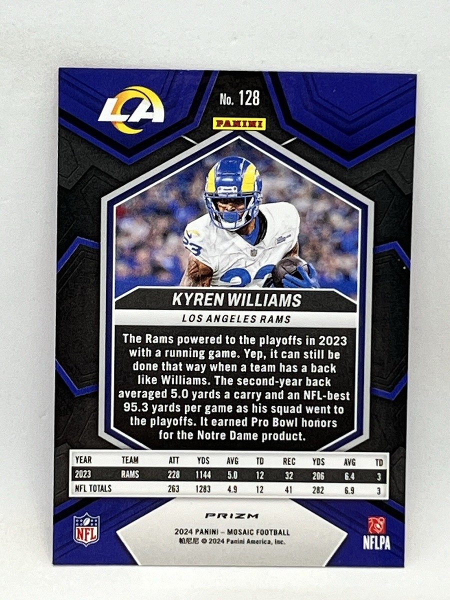 2024 Panini Mosaic Football - #128 Kyren Williams Pink Mosaic