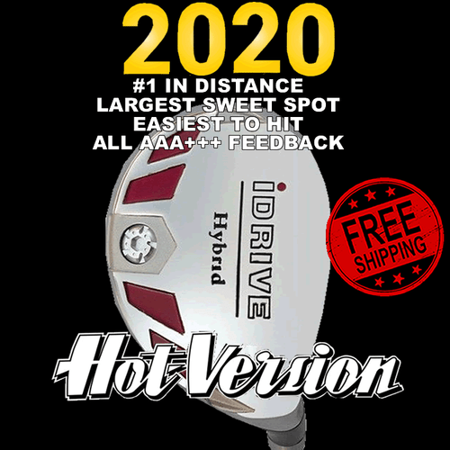 #1 DRIVING ONE IRON WOOD HYBRID LONG DRIVER ANTI-SLICE CLUB GRAPHITE or STEEL - Picture 1 of 5