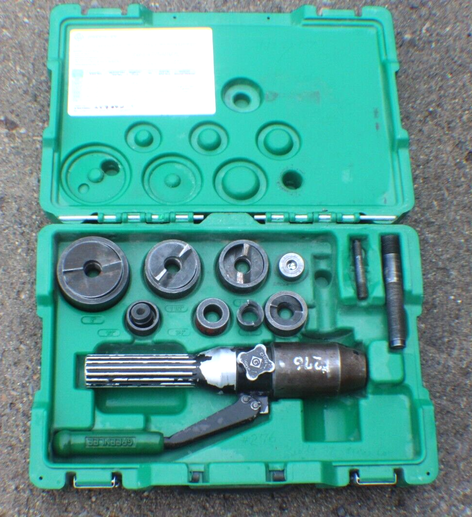 Greenlee Quick Draw 90 8Ton Hydraulic Knockout Kit w/SlugBuster 1/2