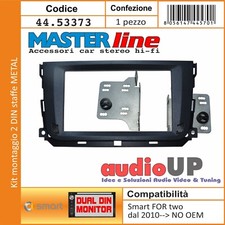 MASCHERINA RADIO 2 DIN SMART FOR TWO 2010>2014 SENZA RADIO ORIGINALE KIT STAFFE