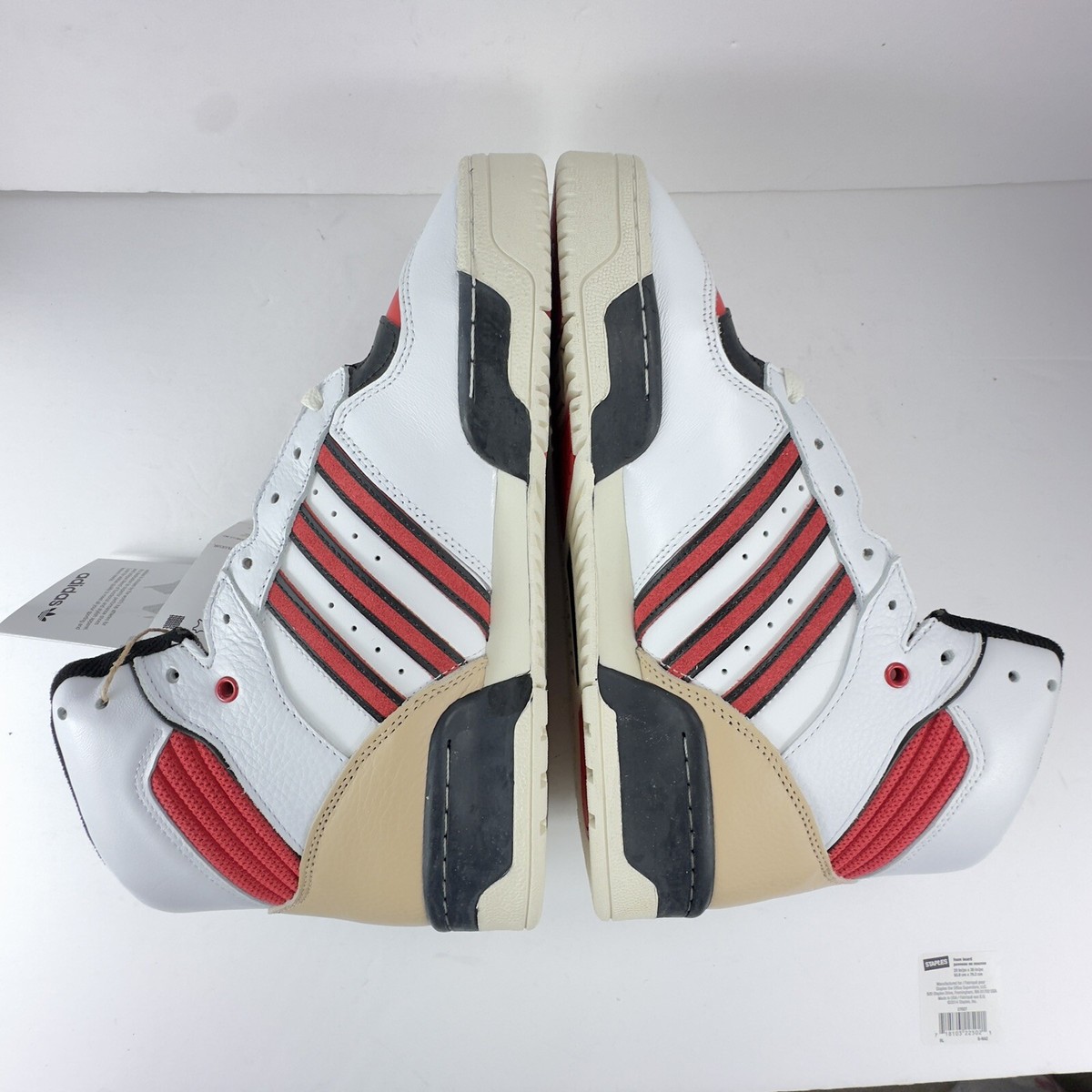 Men's Adidas Originals Rivalry High Leather Basketball Shoes