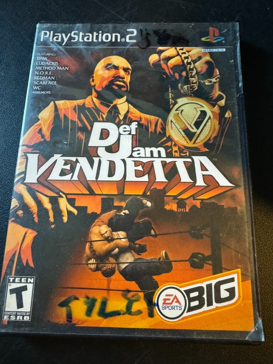 DEF JAM Vendetta Playstation 2 PS2 Black Label Case Only NO GAME 