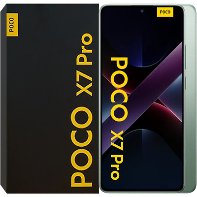 Xiaomi Poco X7 Pro 5G Green 256GB + 12GB Dual-SIM Factory Unlocked SIMFree NEU