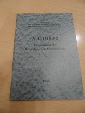 Original DDR NVA Dienstvorschrift A 054/1/002 Einschätzung der Kfz-technisc 1985