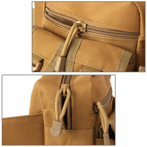 Tactical Waist Pack Tasche mit Trinkflaschentasche Halter Molle Bauchtasche Gürteltasche - Bild 8 von 13