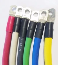 1/0 AWG 0 Gauge Copper Battery Cable, Car, Truck, RV, Solar - Custom Made 12"