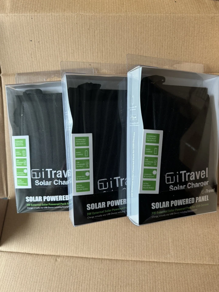 iTravel 3w Portable Folding Solar Travel Charger