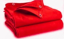 Black Red Canvas Heavy Duty Cotton Tarpaulin Cover Boat Log Store Roofing Sheets