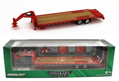1:64 GreenLight *HITCH & TOW* RED *GOOSENECK* 5th Wheel FLATBED