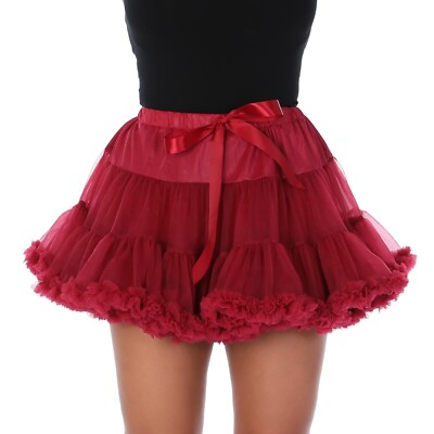 Burgundy Luxury TUTU Fancy Dress Halloween Costume Dance