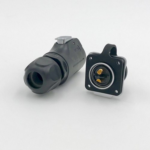 2 Pin Power Circular Connector Male Plug & Female Socket Waterproof Outdoor IP67 - Picture 2 of 7