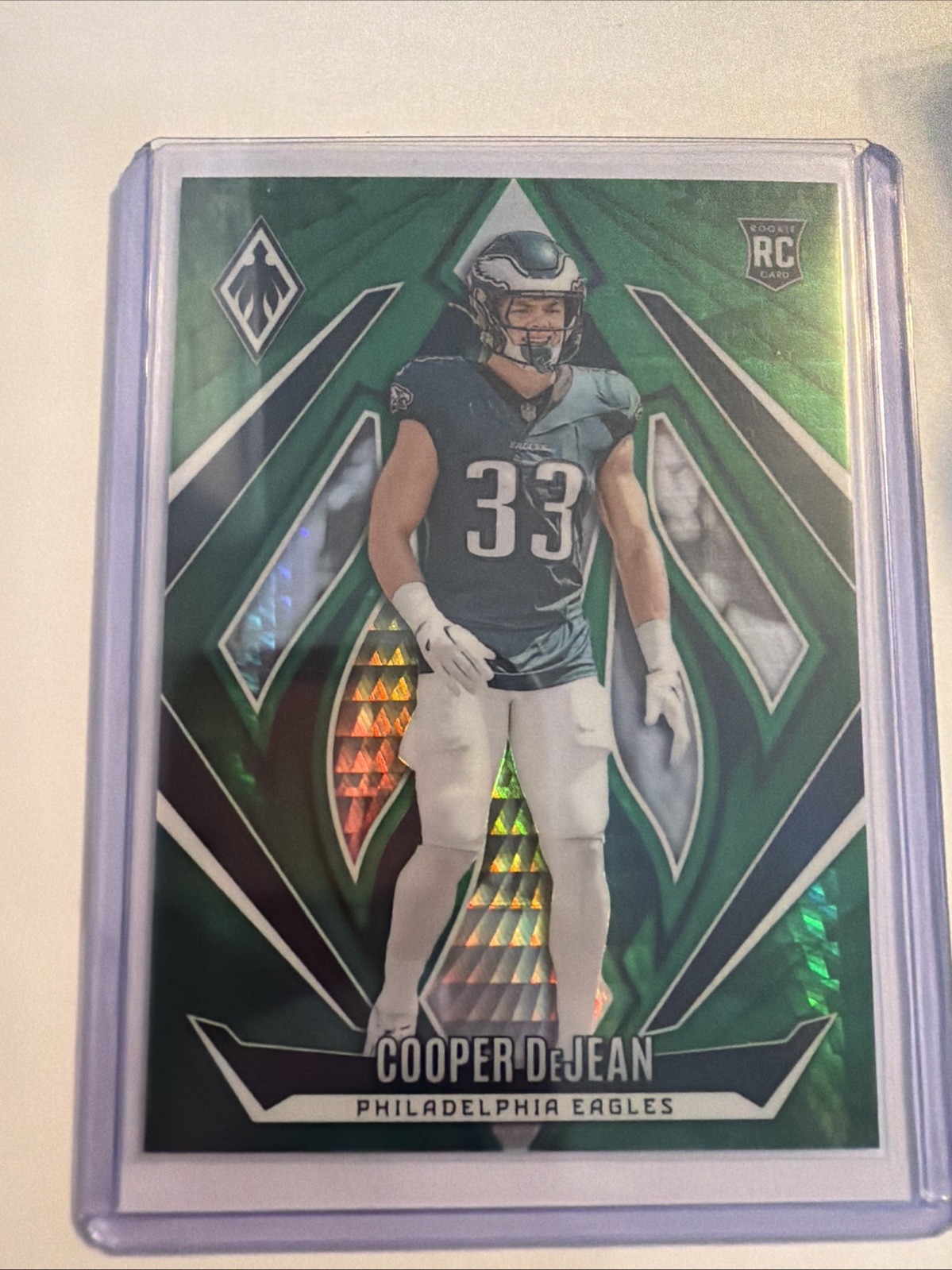 2024 Panini Phoenix - Rookies Cooper DeJean #171 Green Hyper /30 (RC)