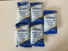 Clean Life No Rinse Shampoo & Conditioner Cap NEW Lot of  5 Latex & Alcohol Free