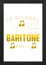 Baritone Voice Design for Framed Wall Art Poster Canvas Print Picture