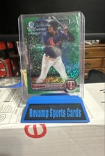 2022 Bowman - Chrome Prospects Carlos Aguiar #BCP-1 Green Mini-Diamond Refractor