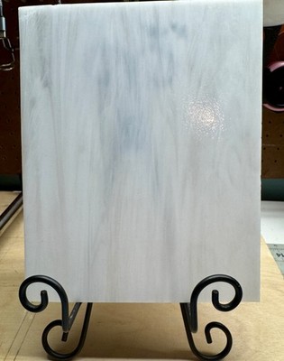 Stained Glass~White & Opaque Streaky~6''x 9.75''