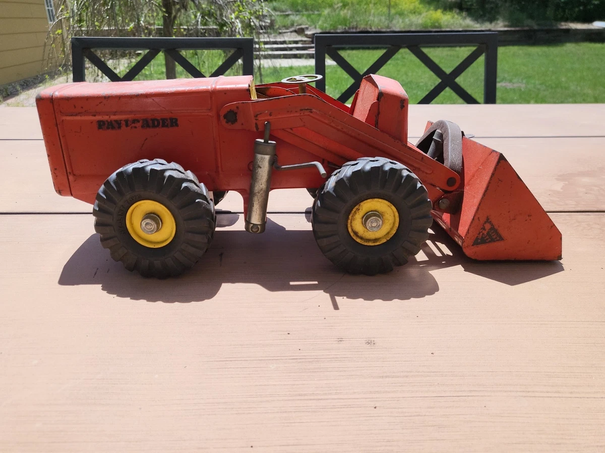 ミニカー Vintage PAY LOADER Construction Toy Red Loader Vintage Manufacture Diecast Construction Equipment for