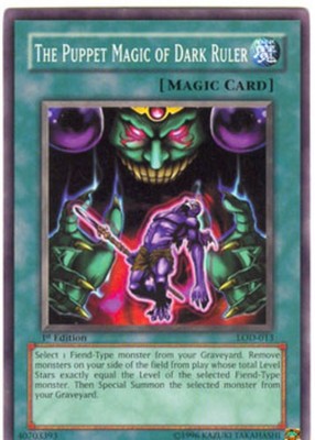 1 x The Puppet Magic of Dark Ruler - LOD-013 - Common - 1st Edition Near Mint, E